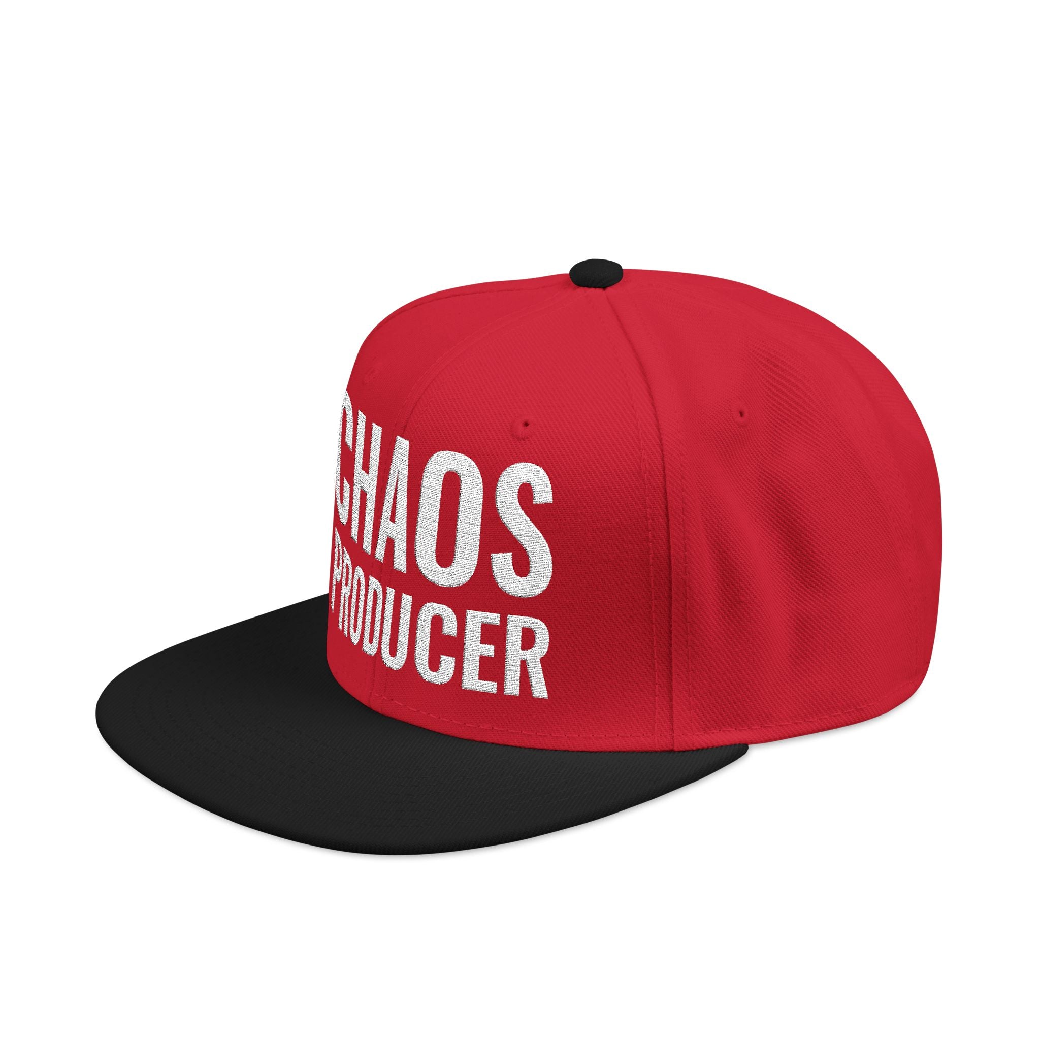 Snapback Hat — "Chaos Producer" Embroidered 1776 Retro Streetwear Cap