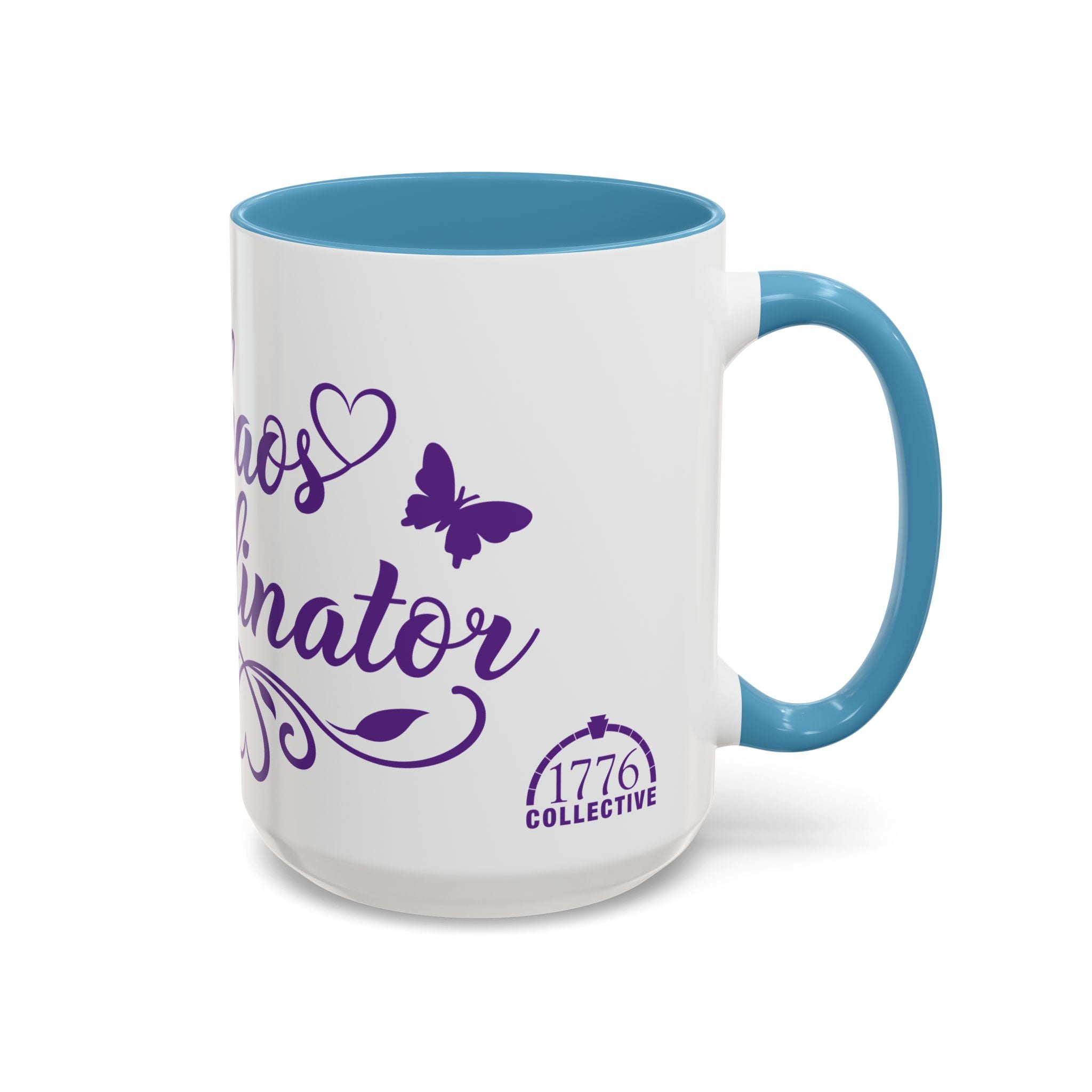 Chaos Coordinator Accent Coffee Mug (11/15 oz) Purple/Blue