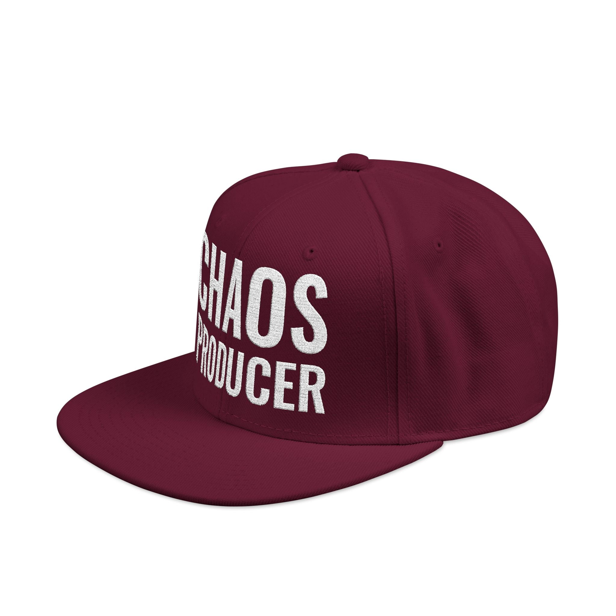 Snapback Hat — "Chaos Producer" Embroidered 1776 Retro Streetwear Cap