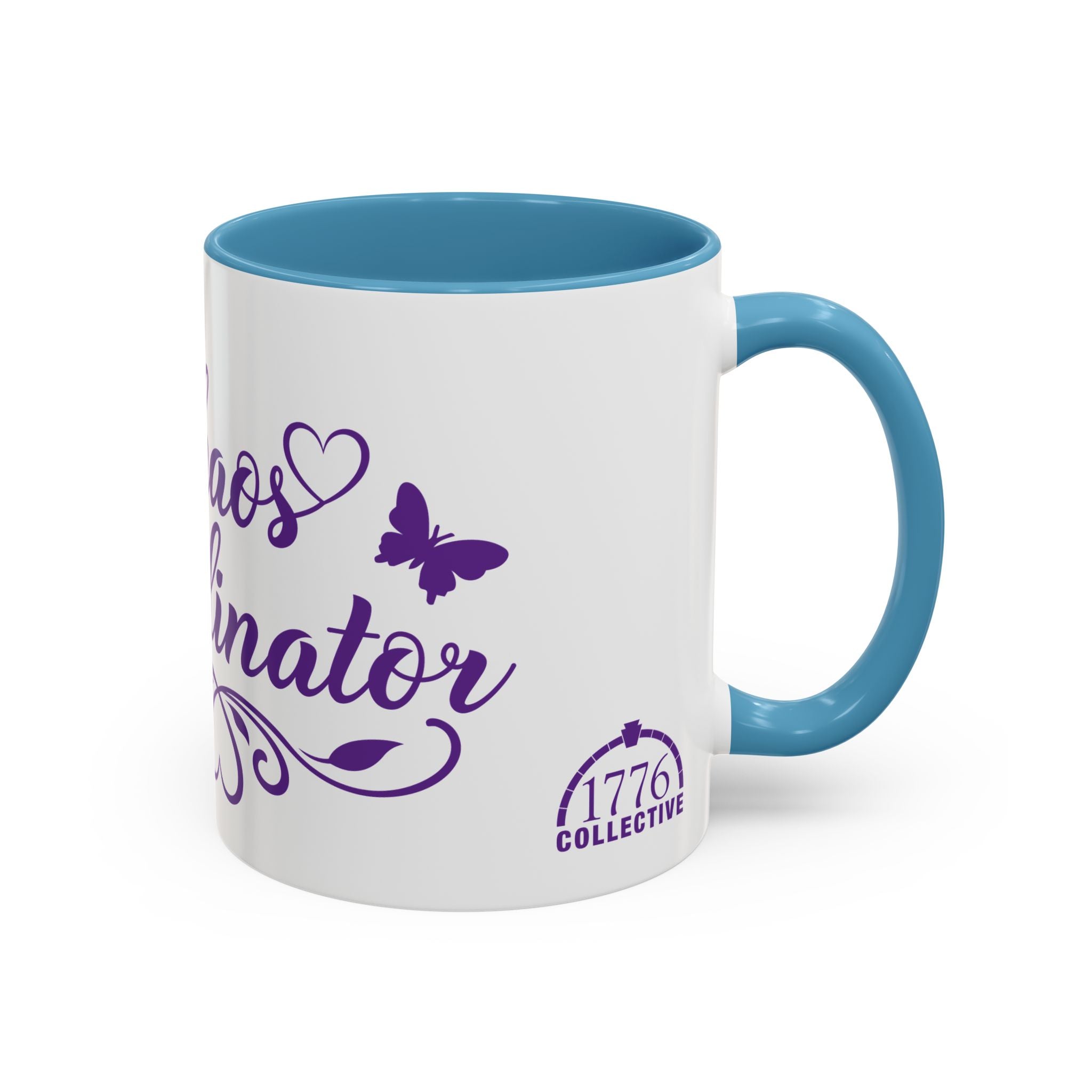 Chaos Coordinator Accent Coffee Mug (11/15 oz) Purple/Blue