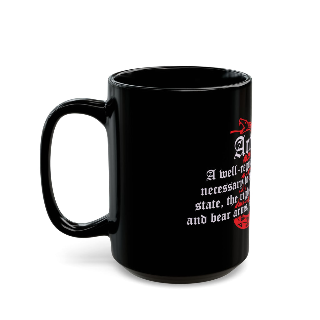 Article II Coffee Mug – 2nd Amendment Black Ceramic Mug