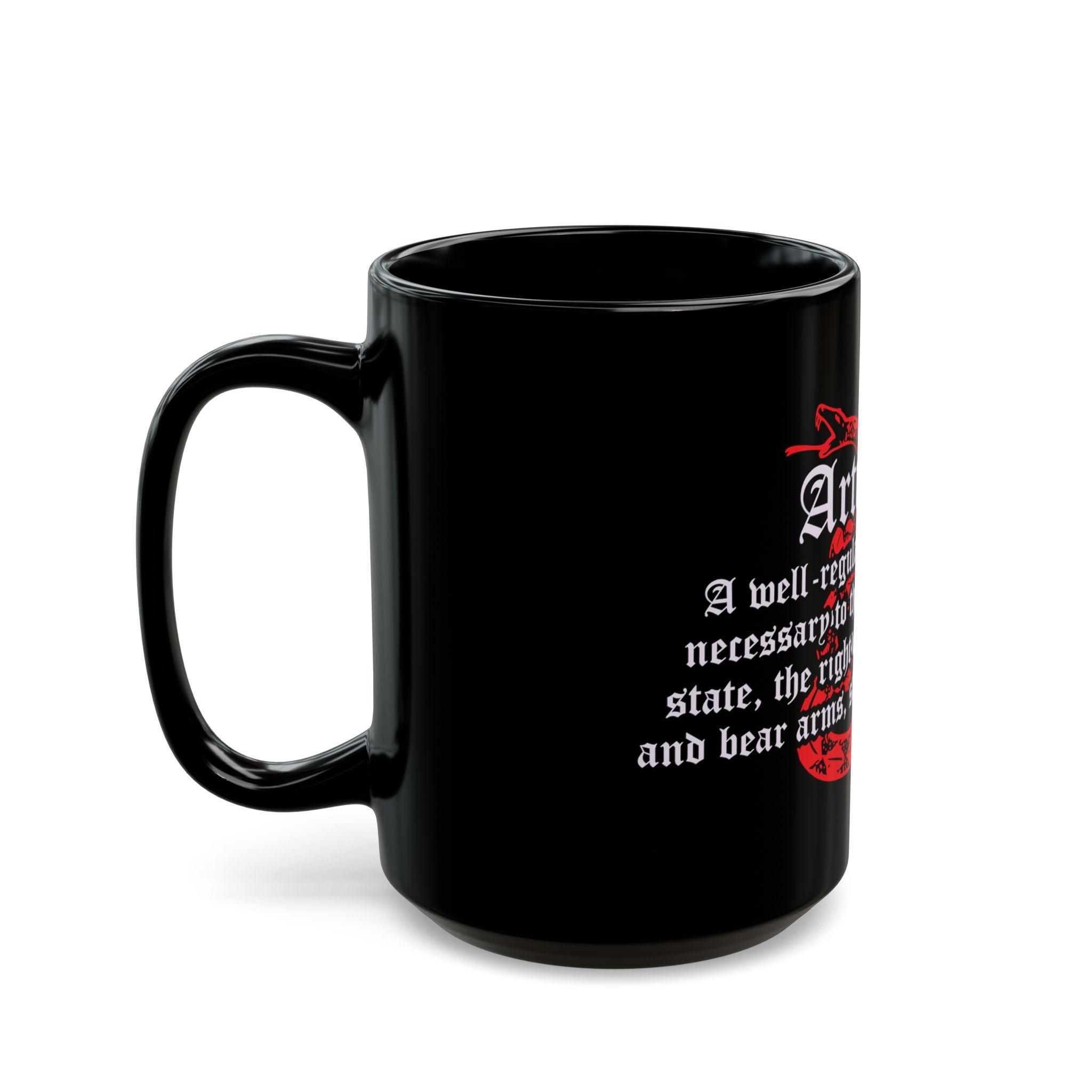 Article II Coffee Mug – 2nd Amendment Black Ceramic Mug