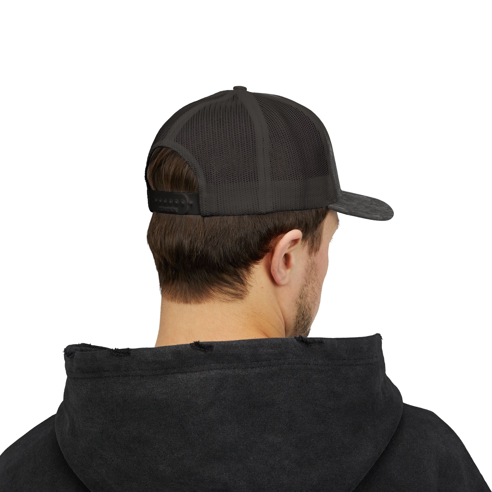 Chaos Coordinator Trucker Cap — Glitter Script Snapback Hat