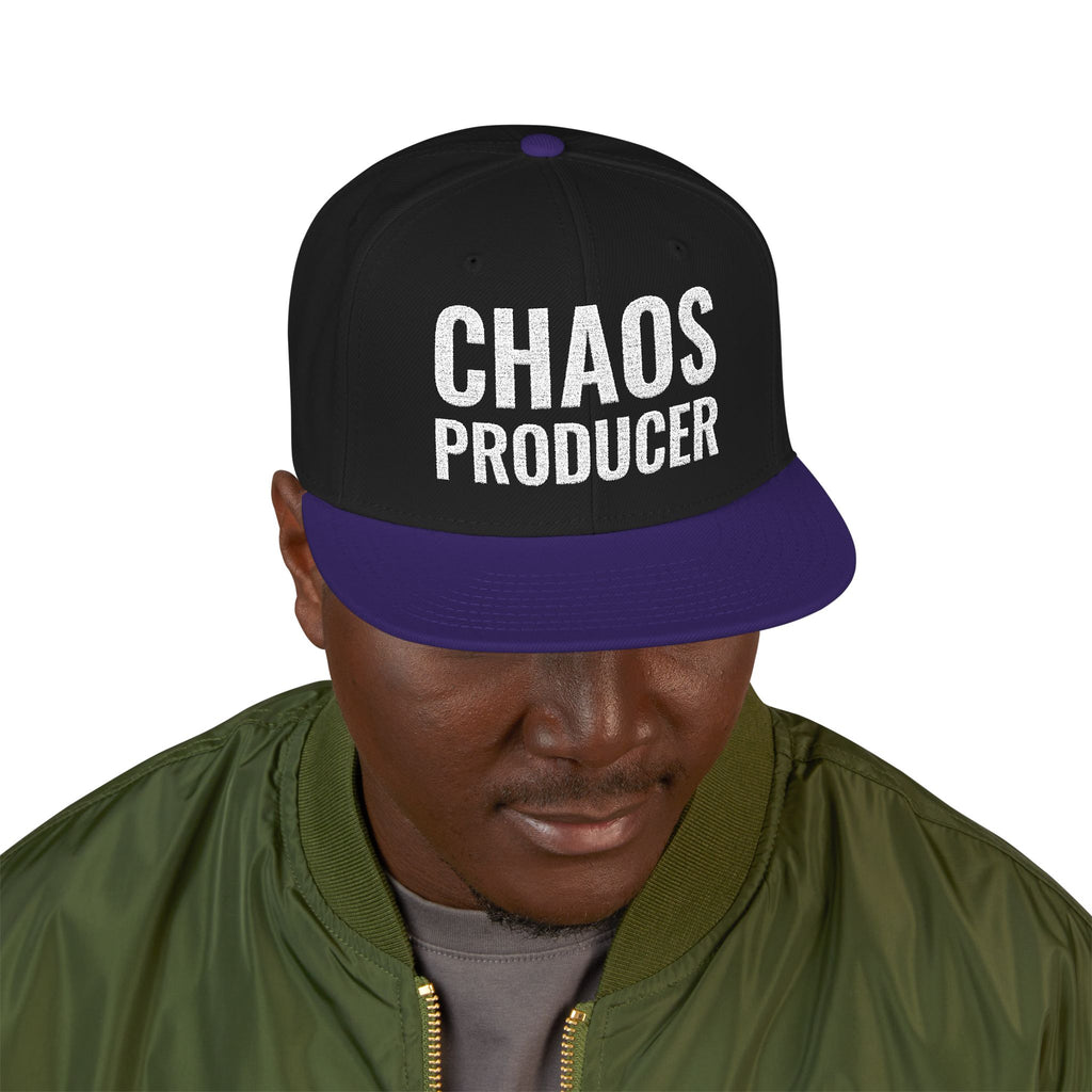 Snapback Hat — "Chaos Producer" Embroidered 1776 Retro Streetwear Cap