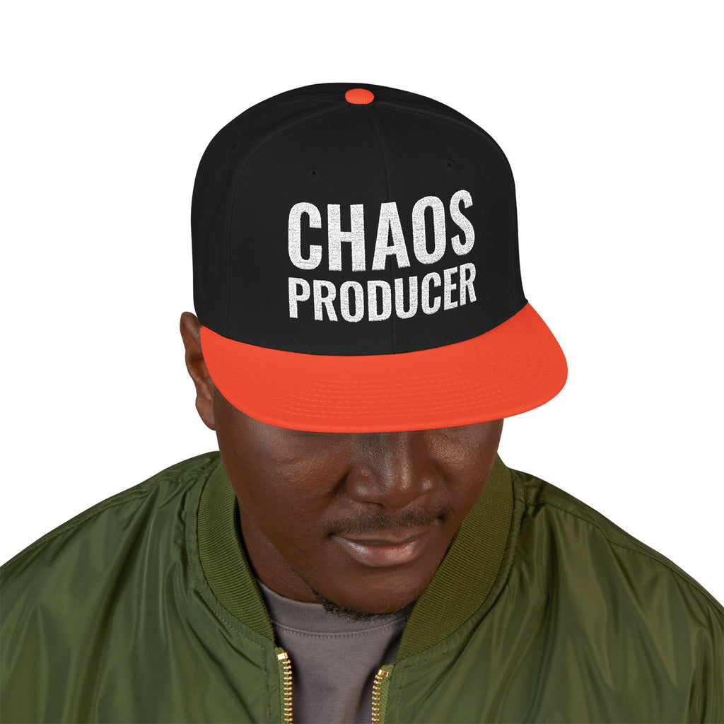 Snapback Hat — "Chaos Producer" Embroidered 1776 Retro Streetwear Cap