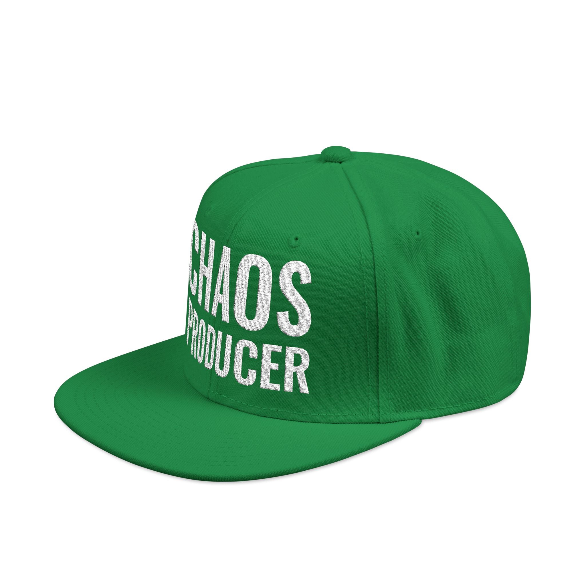 Snapback Hat — "Chaos Producer" Embroidered 1776 Retro Streetwear Cap
