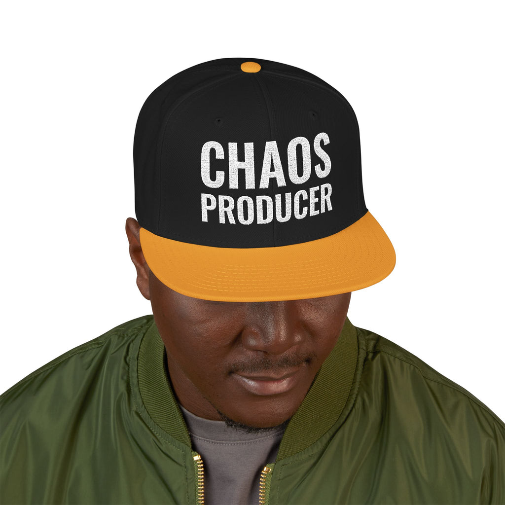 Snapback Hat — "Chaos Producer" Embroidered 1776 Retro Streetwear Cap