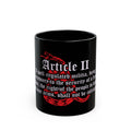 Article II Coffee Mug – 2nd Amendment Black Ceramic Mug