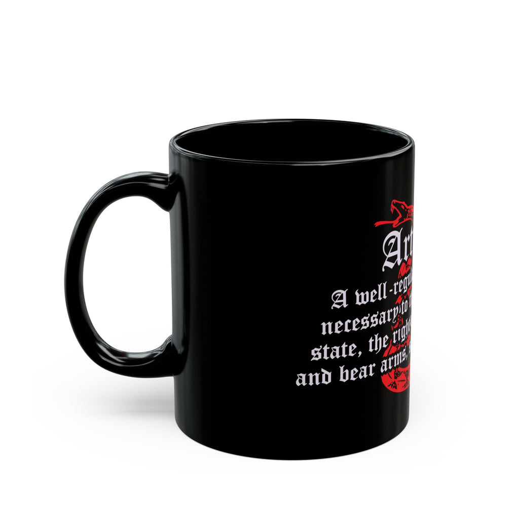 Article II Coffee Mug – 2nd Amendment Black Ceramic Mug