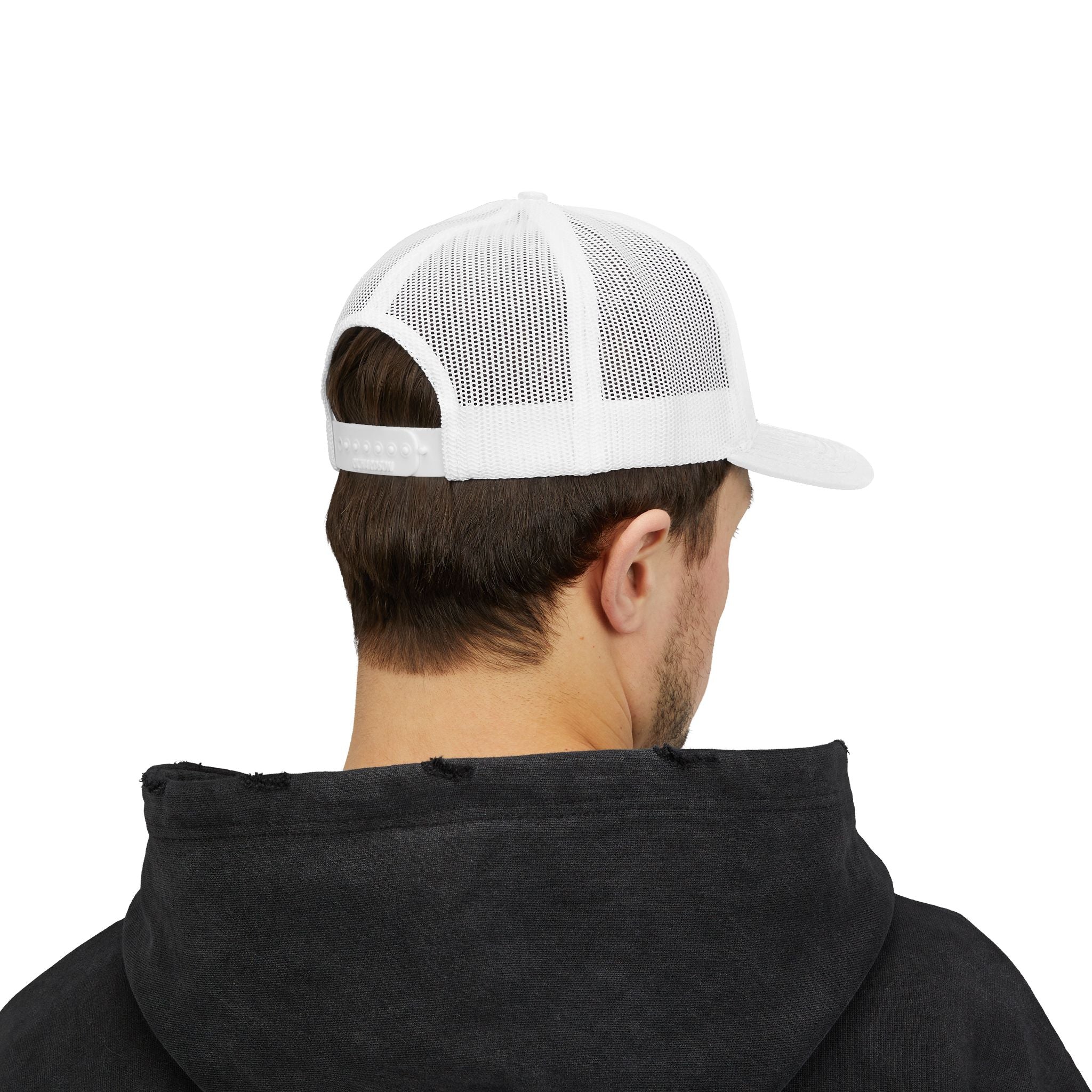 Chaos Coordinator Trucker Cap — Glitter Script Snapback Hat