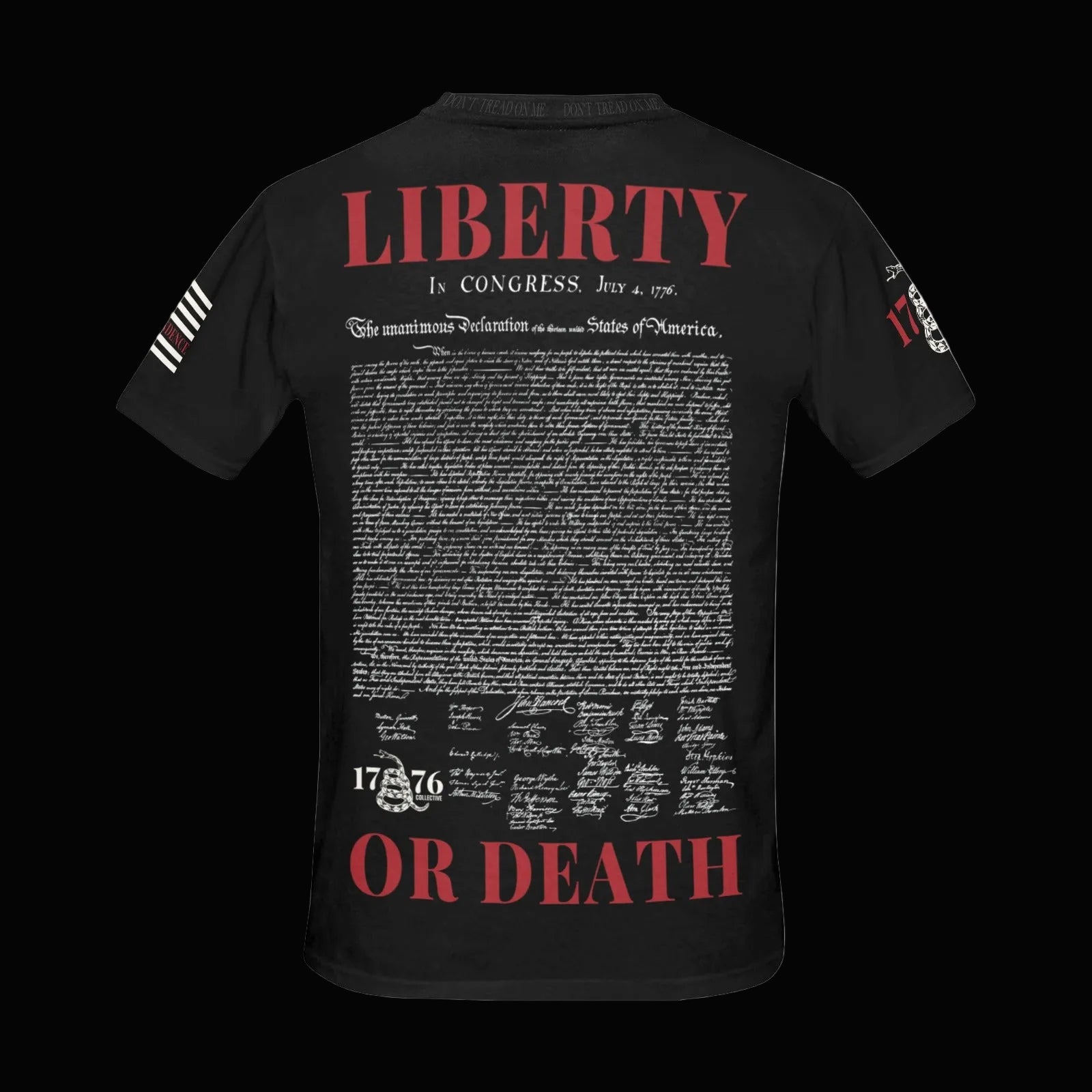Patriotic Declaration of Independence t-shirt with premium American revolutionary design