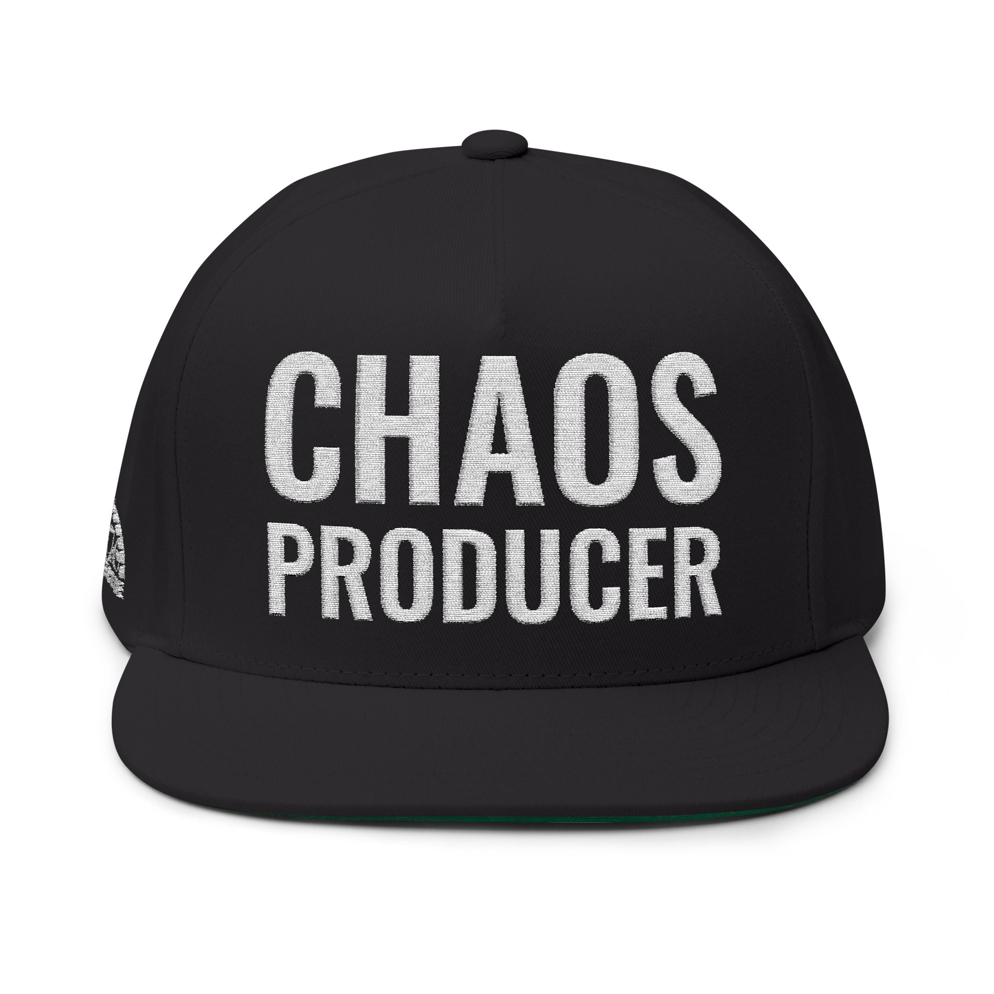 Chaos Producer Embroidered Flat Bill Cap