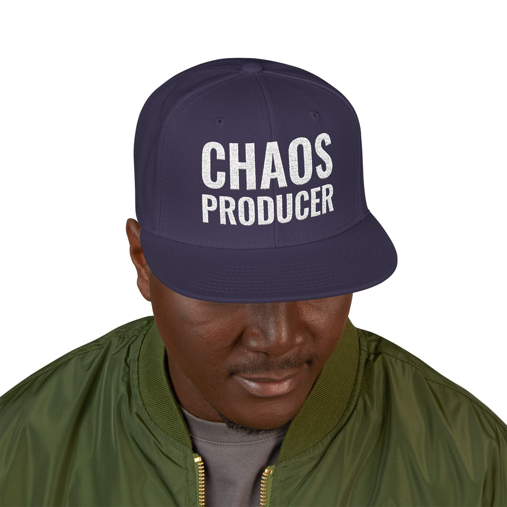 Snapback Hat — "Chaos Producer" Embroidered 1776 Retro Streetwear Cap