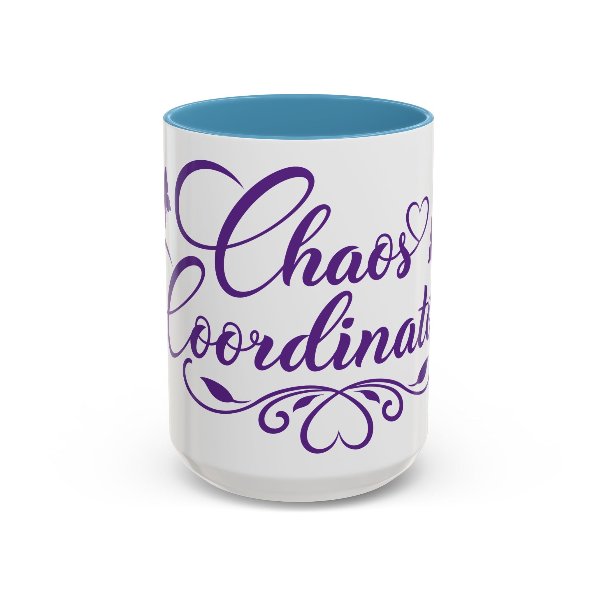 Chaos Coordinator Accent Coffee Mug (11/15 oz) Purple/Blue
