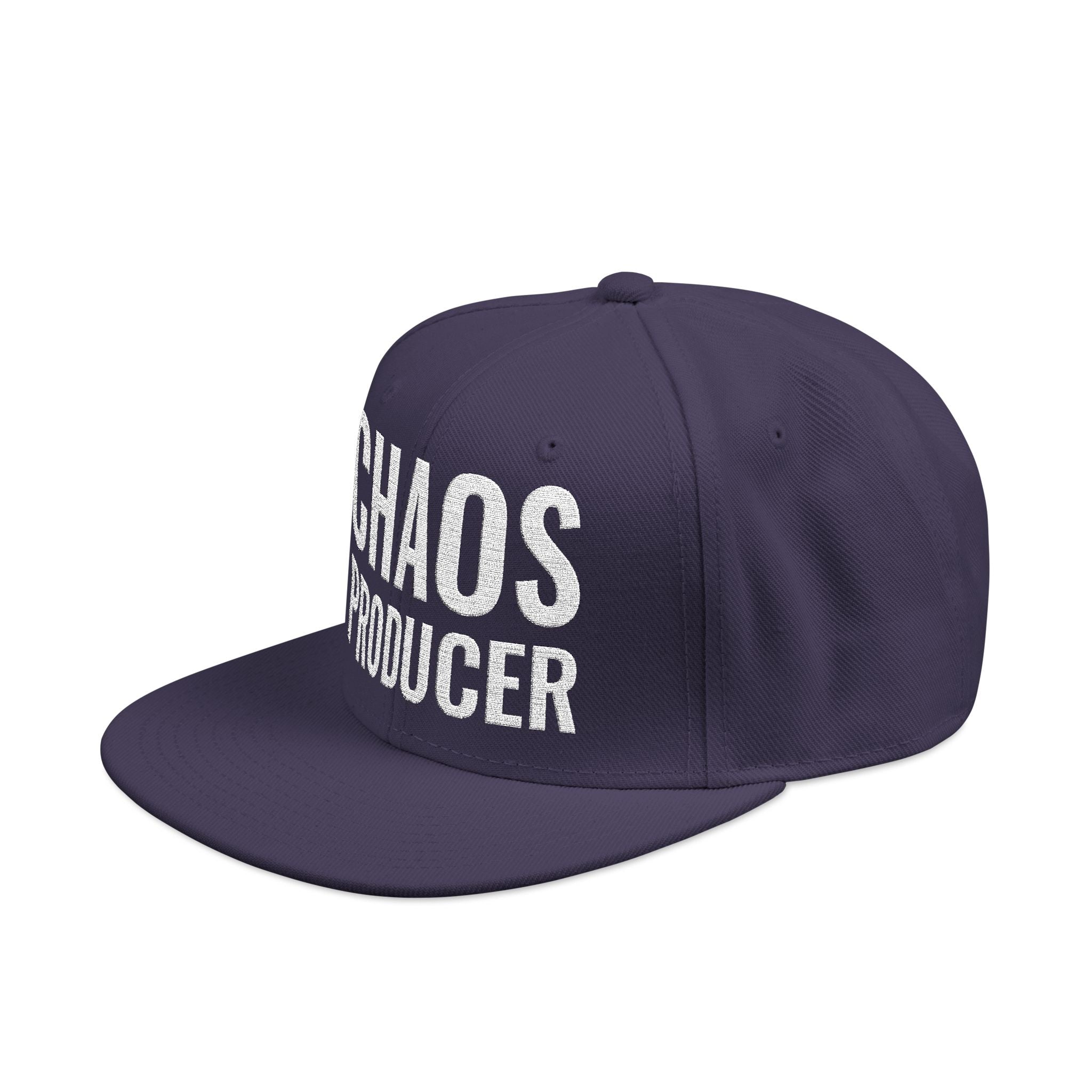 Snapback Hat — "Chaos Producer" Embroidered 1776 Retro Streetwear Cap