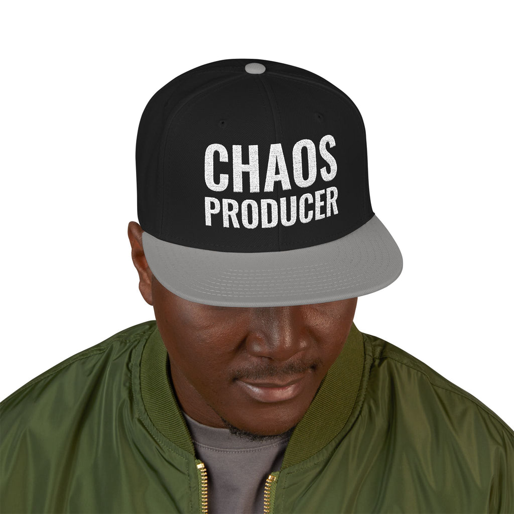 Snapback Hat — "Chaos Producer" Embroidered 1776 Retro Streetwear Cap