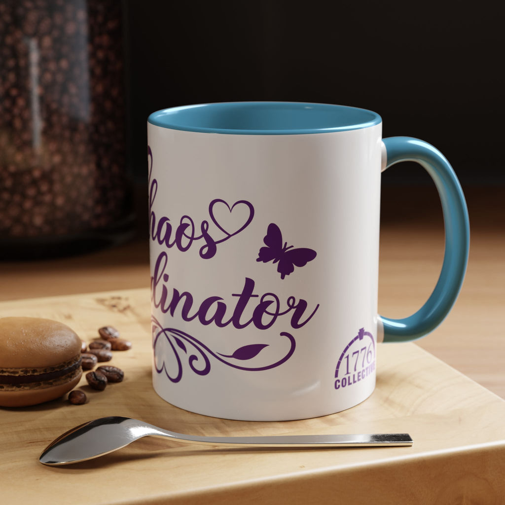Chaos Coordinator Accent Coffee Mug (11/15 oz) Purple/Blue