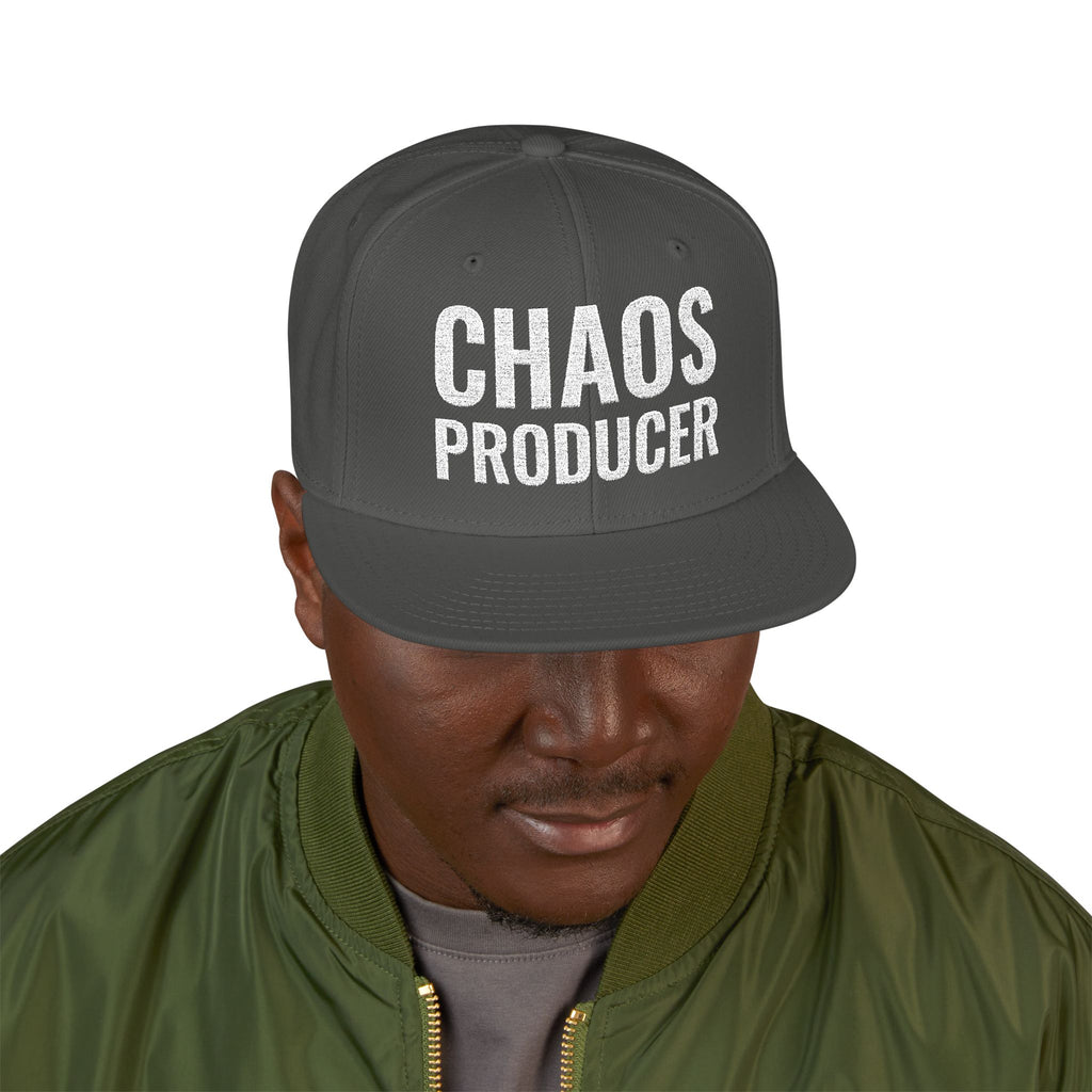 Snapback Hat — "Chaos Producer" Embroidered 1776 Retro Streetwear Cap