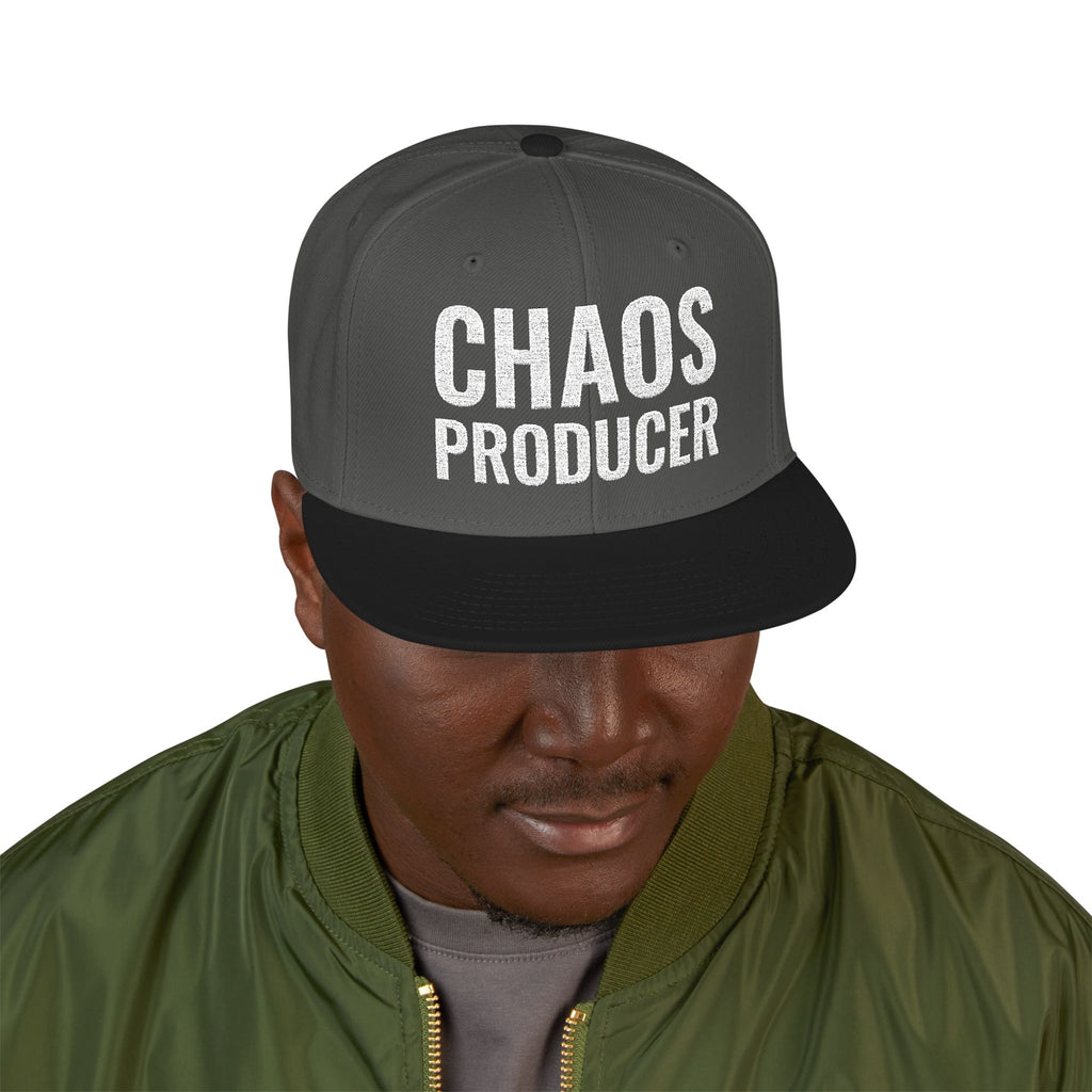Snapback Hat — "Chaos Producer" Embroidered 1776 Retro Streetwear Cap