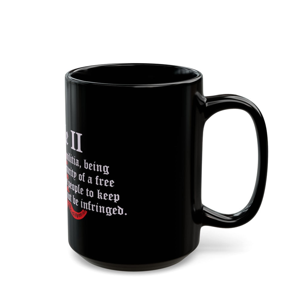 Article II Coffee Mug – 2nd Amendment Black Ceramic Mug