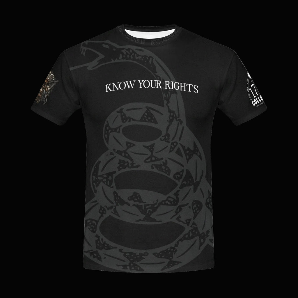 Premium Bill of Rights tee featuring American constitutional artwork by 1776 Collective
