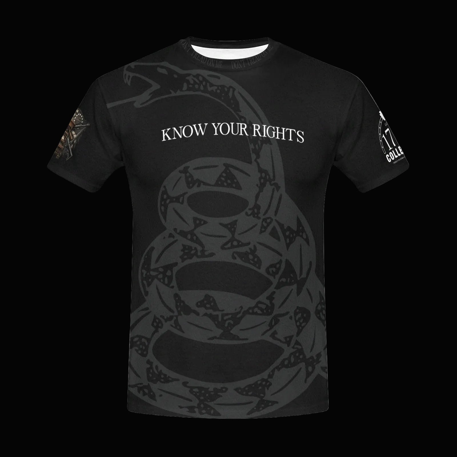 Premium Bill of Rights tee featuring American constitutional artwork by 1776 Collective